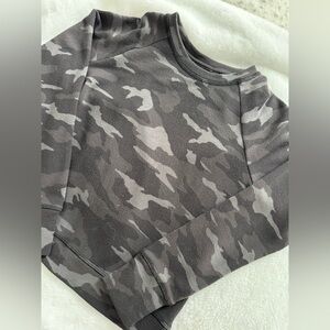 Athleta Girl Gray Camouflage Sweatshirt